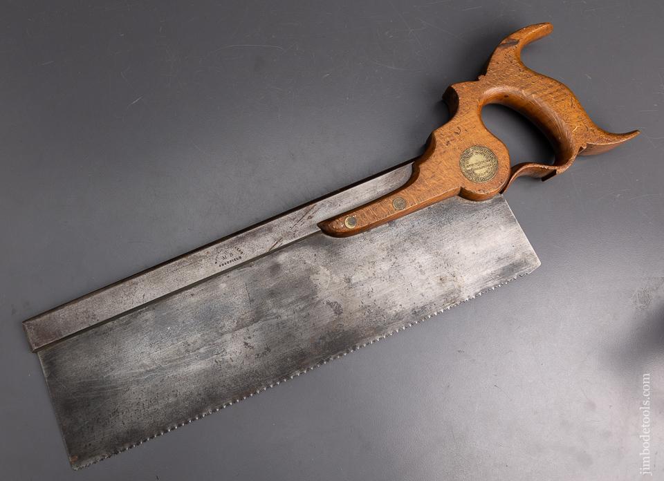 Remarkable MOULSON BROTHERS Carcass Saw with Triple Cove Handle - EXCELSIOR 95397