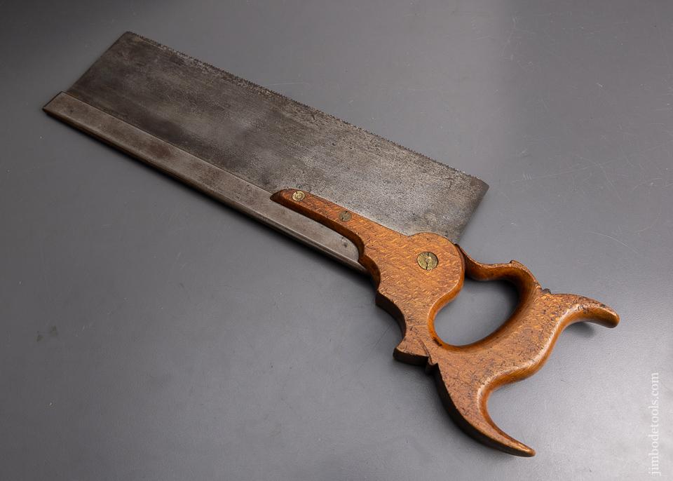 Remarkable MOULSON BROTHERS Carcass Saw with Triple Cove Handle - EXCELSIOR 95397