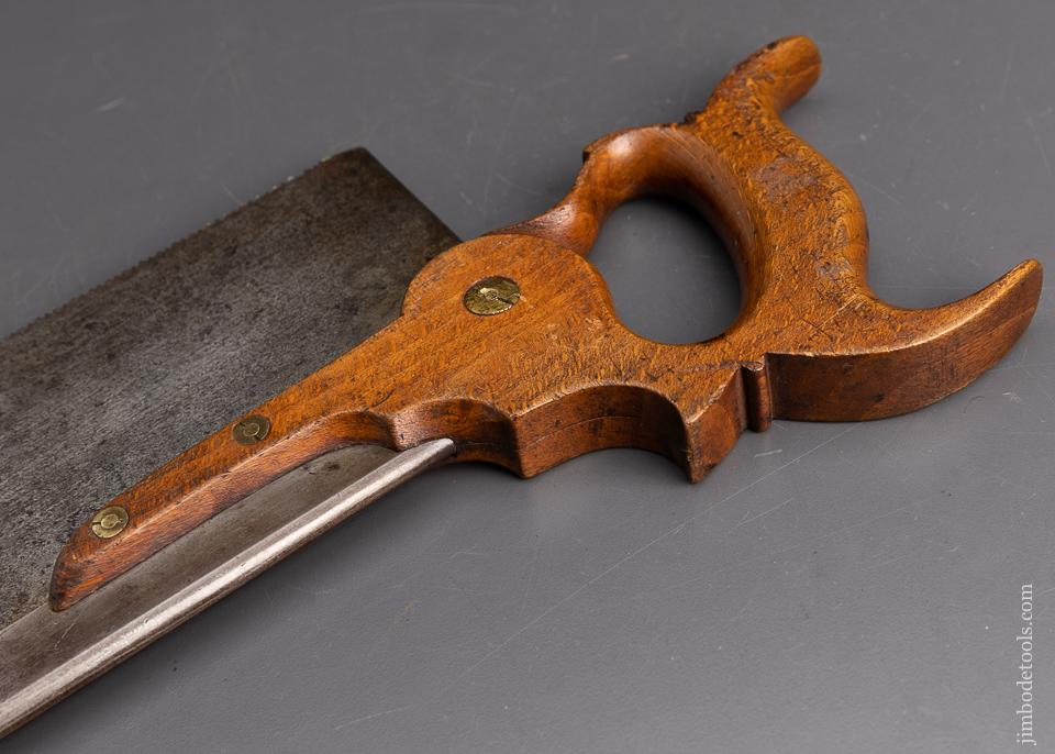 Remarkable MOULSON BROTHERS Carcass Saw with Triple Cove Handle - EXCELSIOR 95397