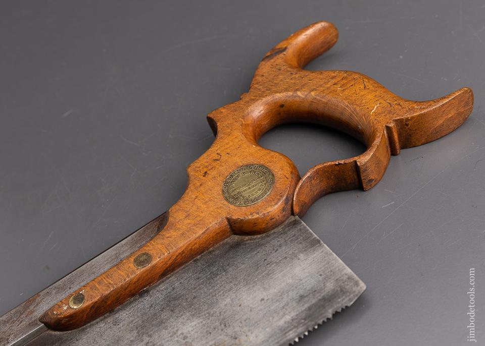 Remarkable MOULSON BROTHERS Carcass Saw with Triple Cove Handle - EXCELSIOR 95397