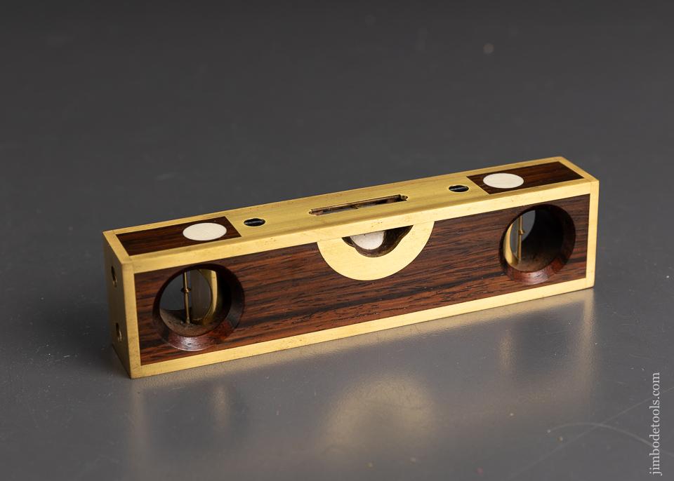 Stunning Rosewood and Brass STRATTON LEVEL by BARRY WEAVER - EXCELSIOR 95955