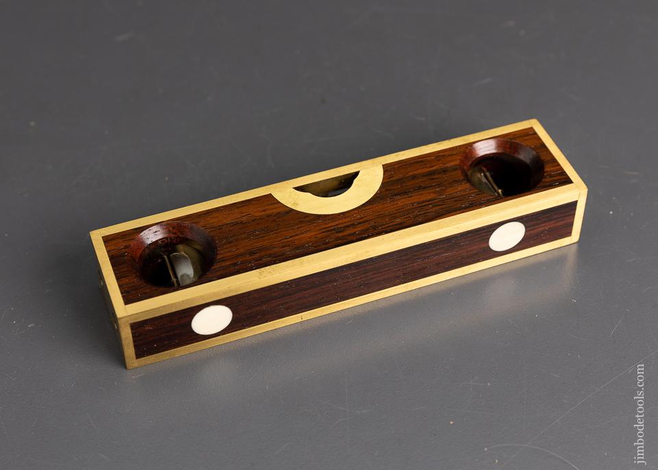 Stunning Rosewood and Brass STRATTON LEVEL by BARRY WEAVER - EXCELSIOR 95955