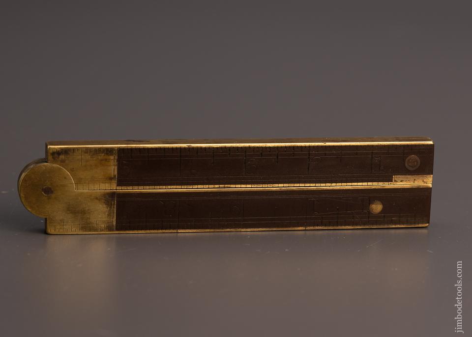 Rare & Fine L.C. STEPHENS & CO No. 36 Combination Rule & Inclinometer in GUTTA PERCHA - EXCELSIOR 99311