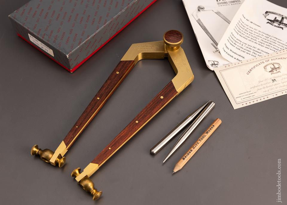 BRIDGE CITY TOOL WORKS DC-40 Dividing Compass Mint in Box - 100010