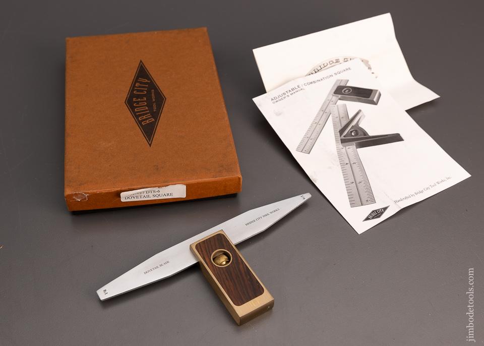 Rare BRIDGE CITY TOOLS DTS-6 Dovetail Square Mint in Box - 100012