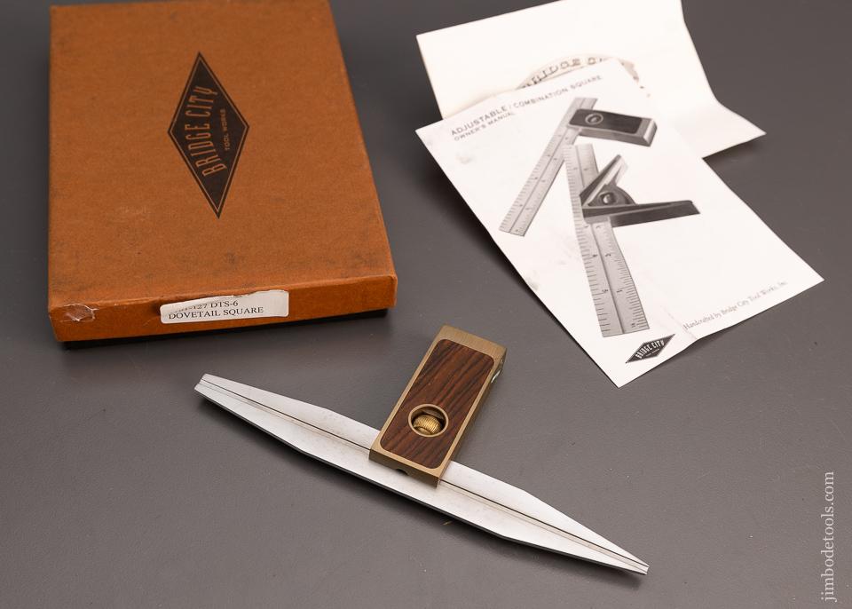 Rare BRIDGE CITY TOOLS DTS-6 Dovetail Square Mint in Box - 100012