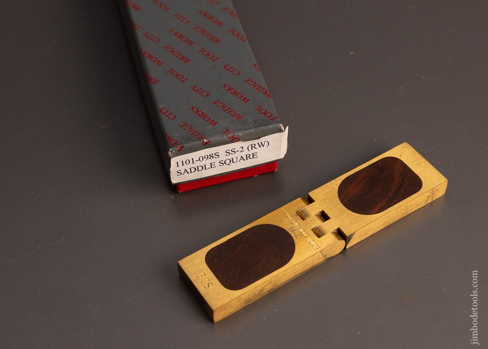 BRIDGE CITY TOOLS SS-2 Rosewood Saddle Square Mint in Box - 100018