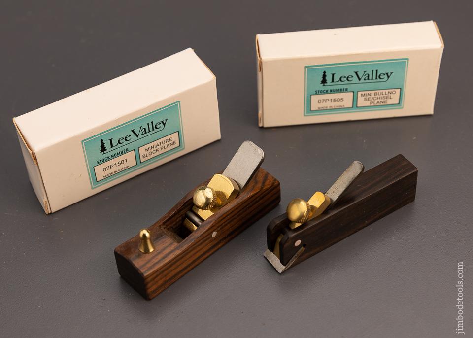 2 Long-Discontinued LEE VALLEY Miniature Planes - 100019
