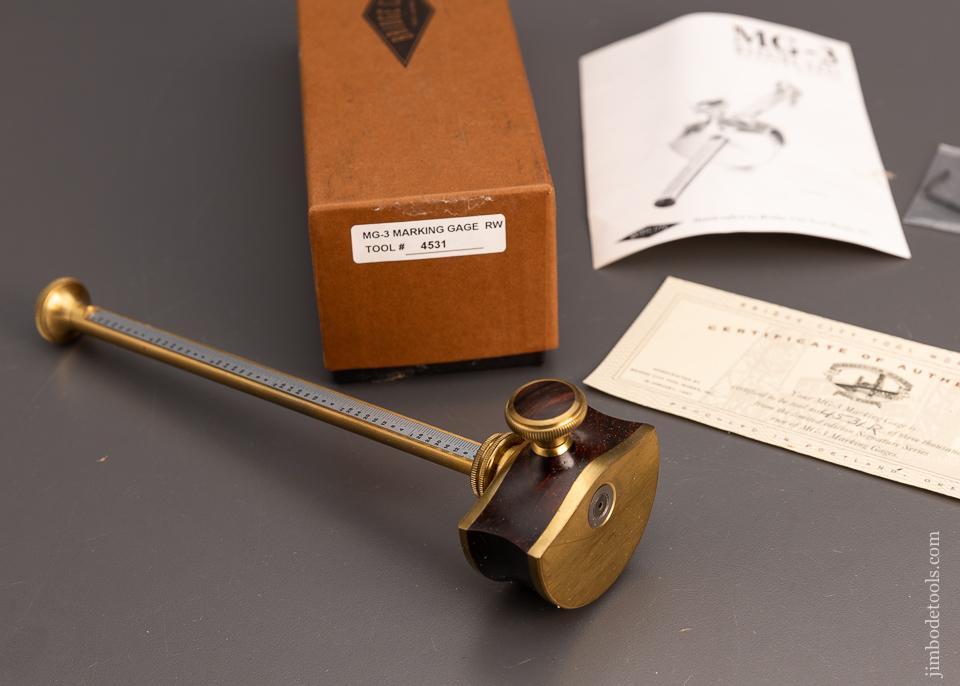 BRIDGE CITY TOOL WORKS MG-3 Rosewood Marking Gauge Mint in Box - 100040