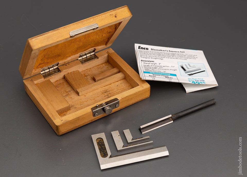ENCO Die Maker’s Square Set Mint in Box - 100041