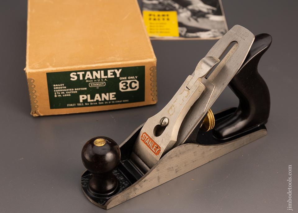 STANLEY No. 3C Smooth Plane Near Mint in Box - 100073