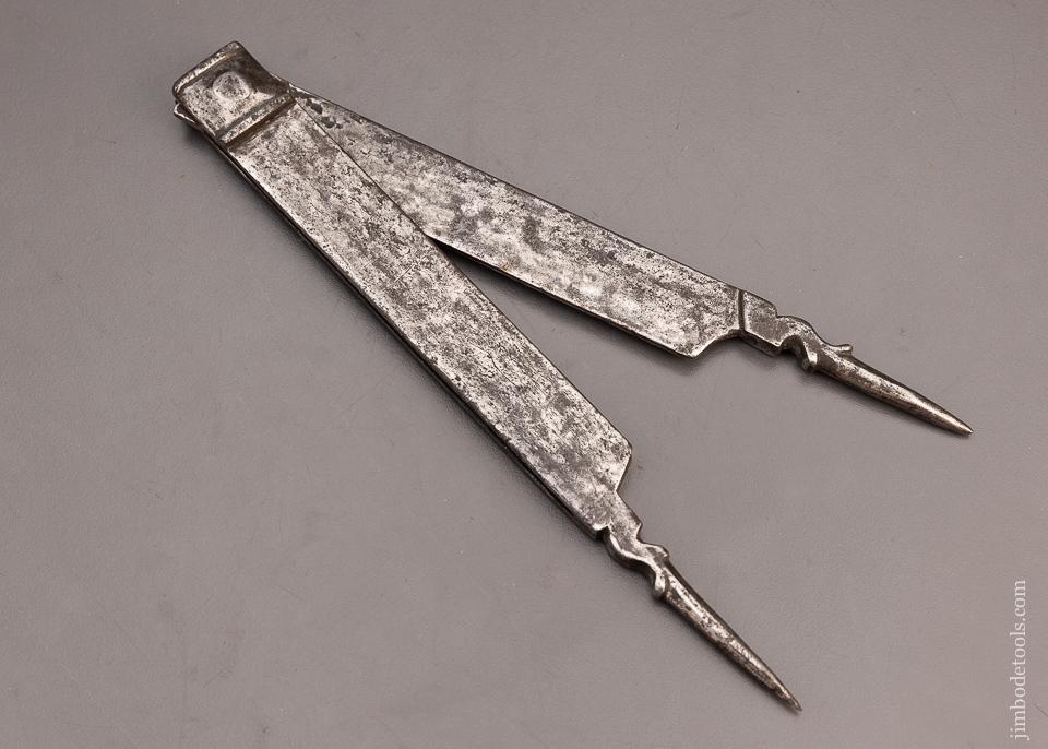 Stunning 18th Century Miniature French Armorer's Dividers - EXCELSIOR 100303