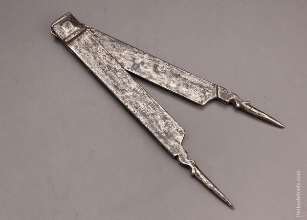 Stunning 18th Century Miniature French Armorer's Dividers - EXCELSIOR 100303