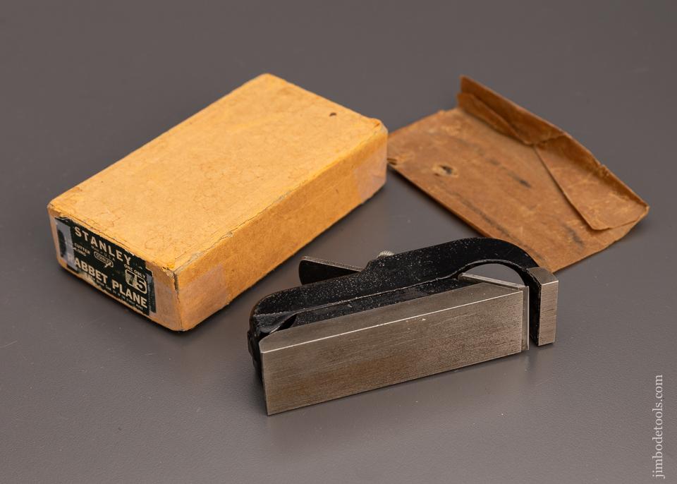 STANLEY No. 75 Rabbet Plane Mint in Box - 100340
