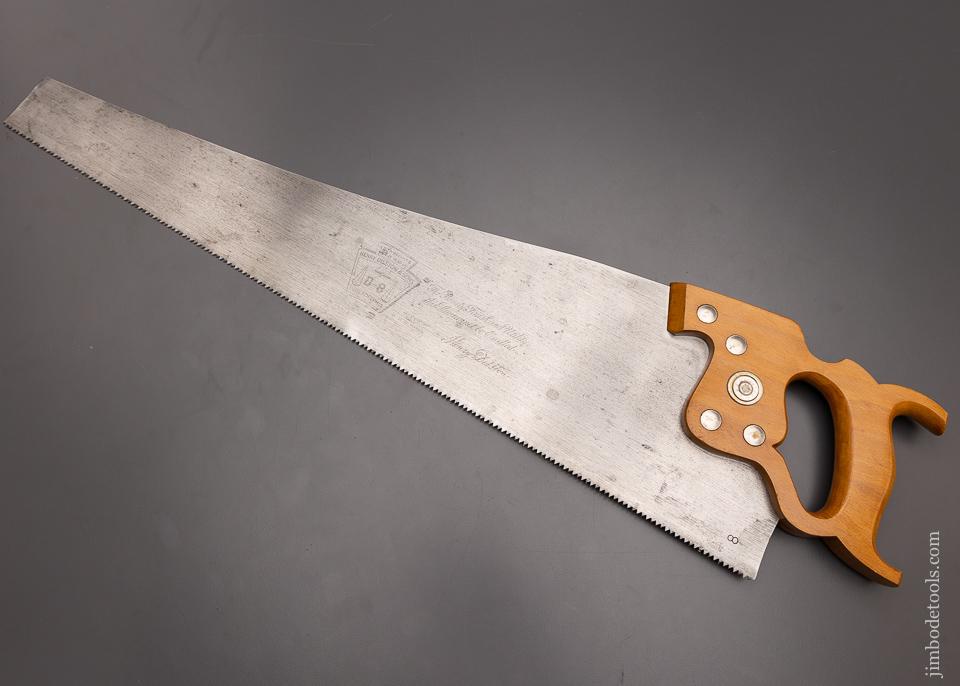 Magnificent DISSTON D-8 Hand Saw - 100313