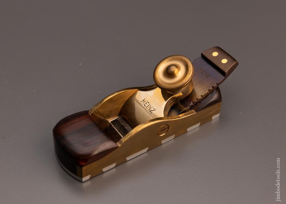 Stunning JOHN HEINZ Dovetailed Miter Plane with Rosewood Infill - 100338