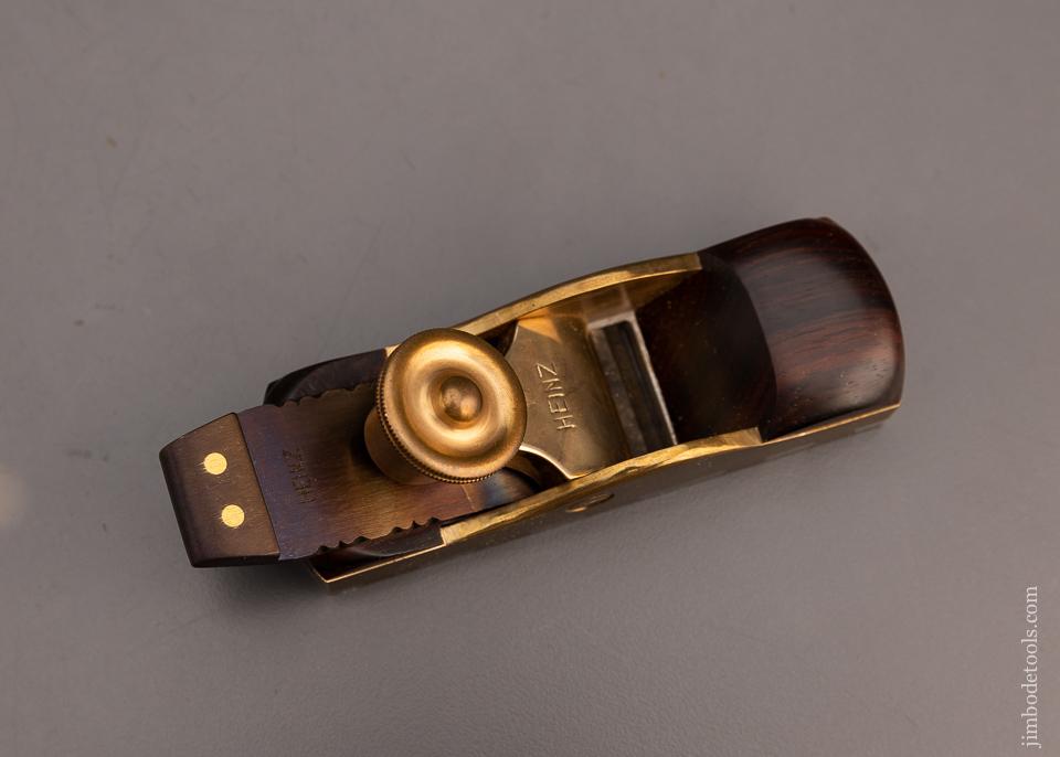 Stunning JOHN HEINZ Dovetailed Miter Plane with Rosewood Infill - 100338