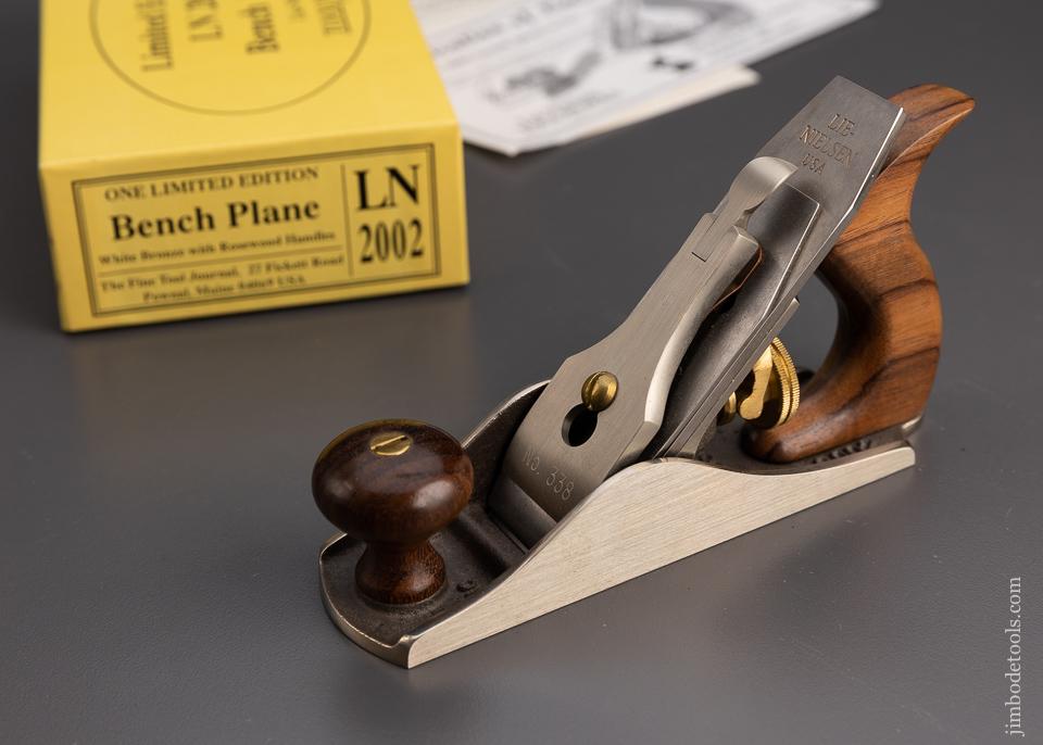 Rare LIE NIELSEN Limited Edition White Bronze No. 1 Size Smooth Plane in Box - 100371