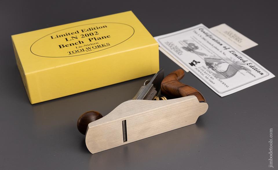 Rare LIE NIELSEN Limited Edition White Bronze No. 1 Size Smooth Plane in Box - 100371
