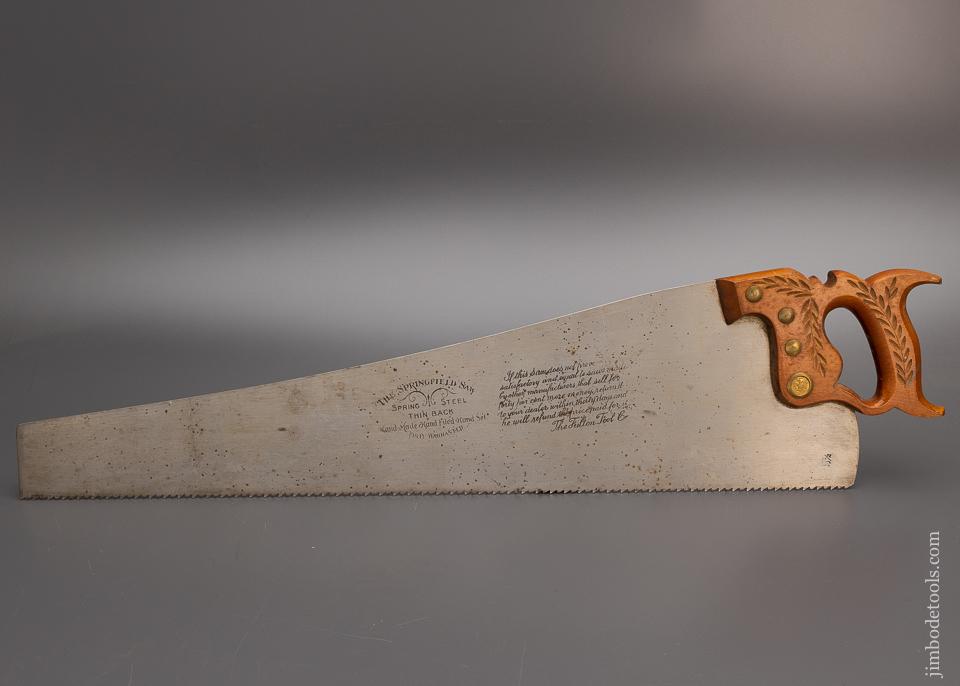 THE SPRINGFIELD SAW Thin Back Hand Saw -  100393
