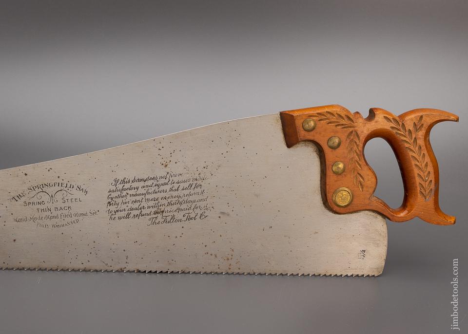 THE SPRINGFIELD SAW Thin Back Hand Saw -  100393