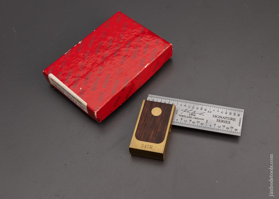 BRIDGE CITY TOOL WORKS AS-3 Adjustable Try Square - Rosewood Mint in Box - 100416