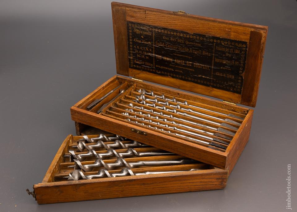 IRWIN Set 32 1/2 Quarters Solid-Center Stem Auger Bits in Box - 100444