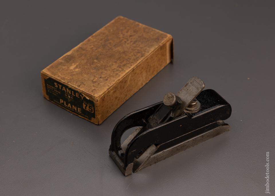 STANLEY No. 75 Bullnose Rabbet Plane Near Mint in Box - 100491
