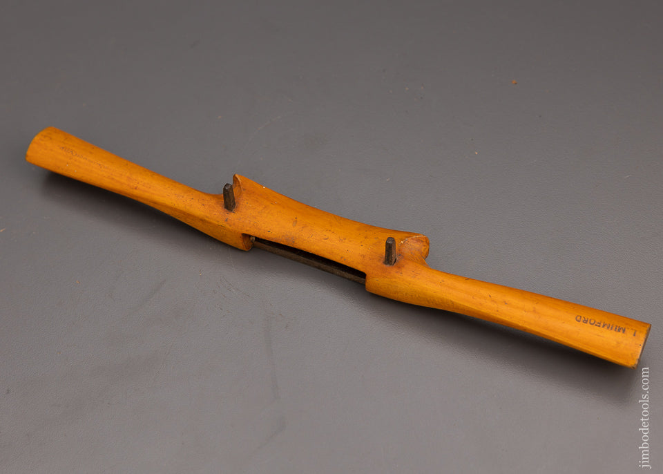Fine 10 1/2 Inch MARPLES Boxwood Spoke Shave FLAT Bottom - 100550