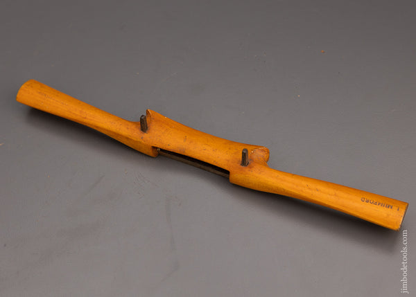 Fine 10 1/2 Inch MARPLES Boxwood Spoke Shave FLAT Bottom - 100550