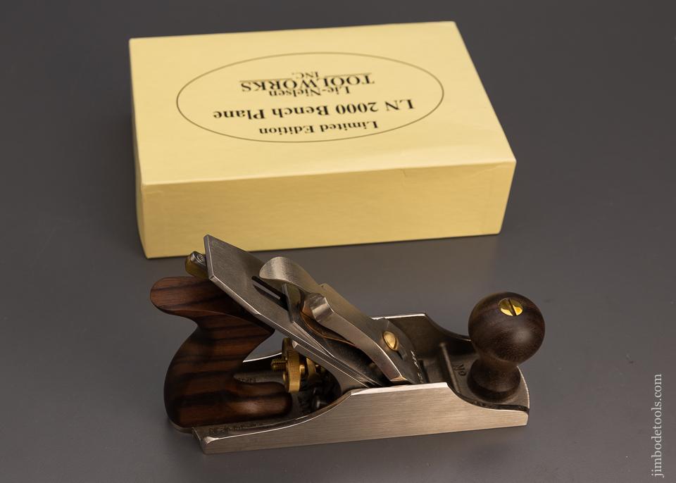 Mint in Box LIE NIELSEN 2000 Limited Edition White Bronze & Rosewood Bench Plane - 100613