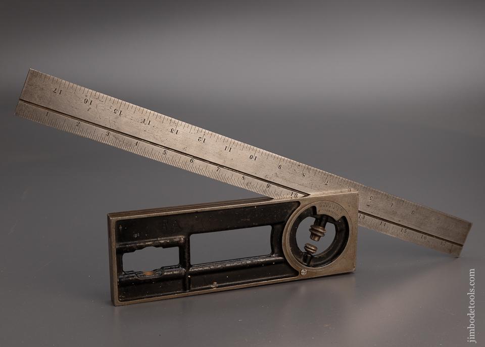 Rare STARRETT No. 439 Builder’s Square & Inclinometer - 100647