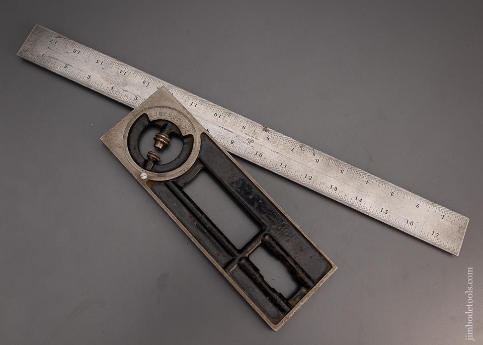 Rare STARRETT No. 439 Builder’s Square & Inclinometer - 100647