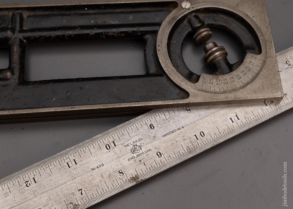 Rare STARRETT No. 439 Builder’s Square & Inclinometer - 100647