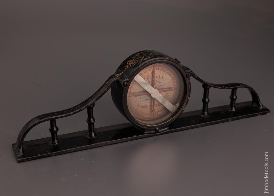 Fantastic MELICK PATENT Inclinometer Level with Gold Pinstripes - 100659