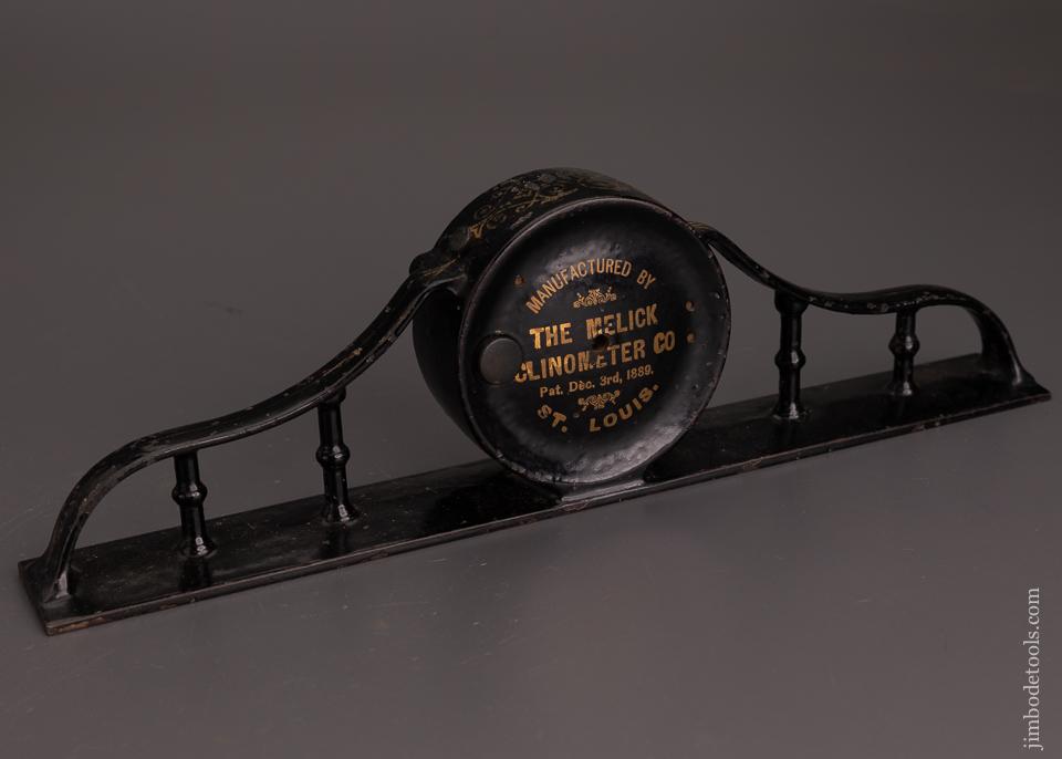 Fantastic MELICK PATENT Inclinometer Level with Gold Pinstripes - 100659