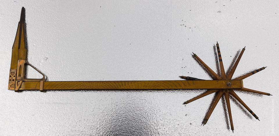 Remarkable Walking Wheel Log Caliper by FLOSSIE GREENLEAF - 100769