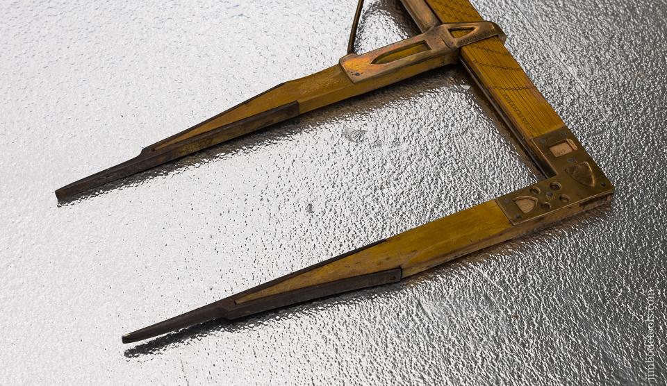 Remarkable Walking Wheel Log Caliper by FLOSSIE GREENLEAF - 100769