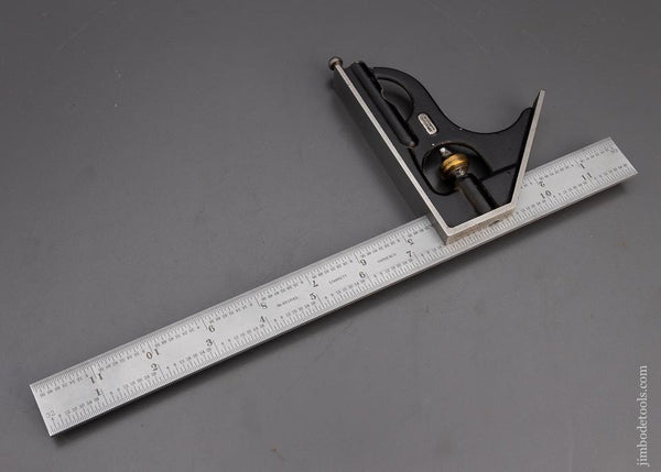 12 Inch STARRETT Combination Square Near Mint - 100774