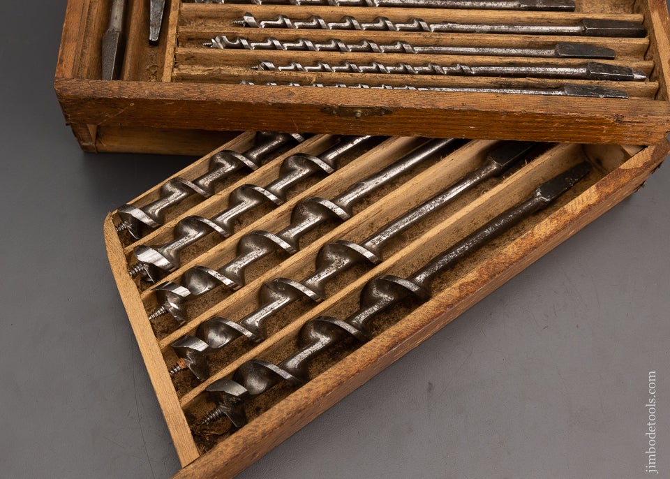 One Set 32 1/2 Quarters Solid-Center Stem Auger Bits IRWIN - 100794