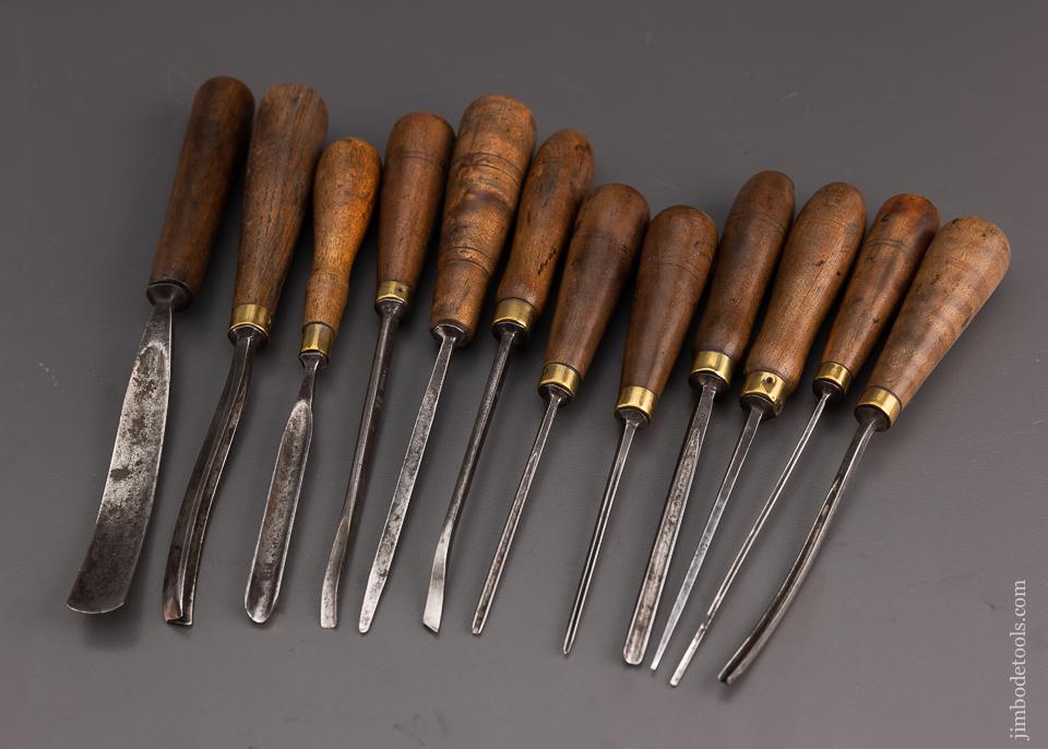 12 Excellent ADDIS Carving Chisels - 100800