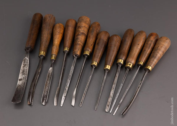 12 Excellent ADDIS Carving Chisels - 100800