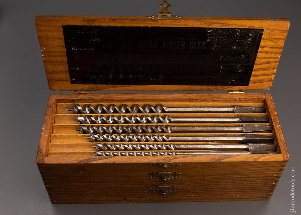 Complete Set of 13 RUSSELL JENNINGS Auger Bits in Original Three Tiered Box - 100815