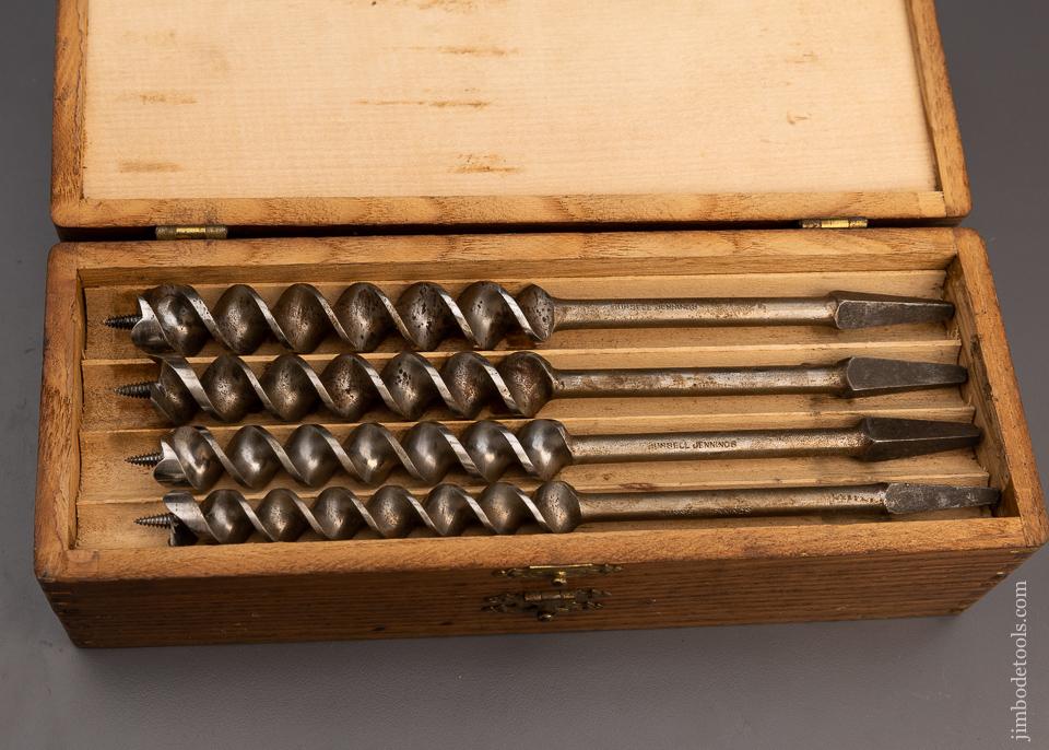 Complete Set of 13 RUSSELL JENNINGS Auger Bits in Original Three Tiered Box - 100815