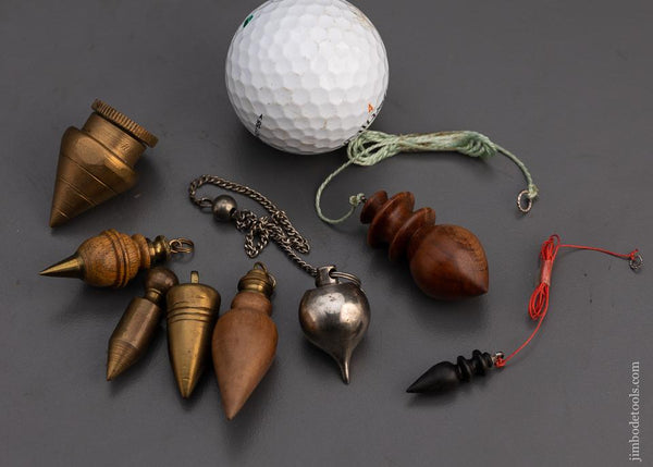 8 Miniature Plumb Bobs - 100877