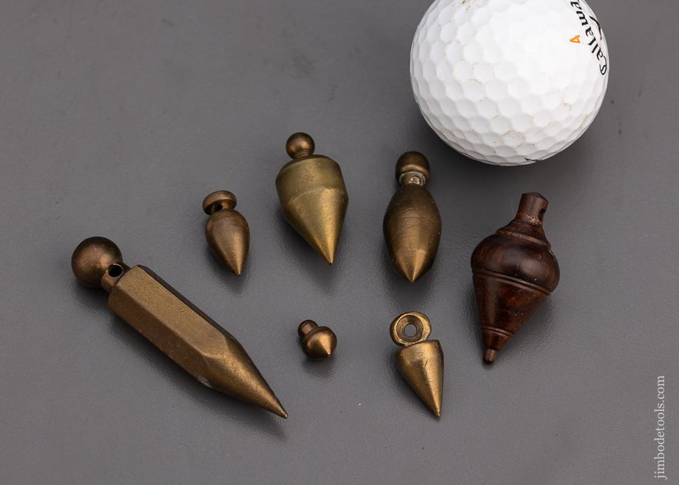 7 Miniature Plumb Bobs - 100863