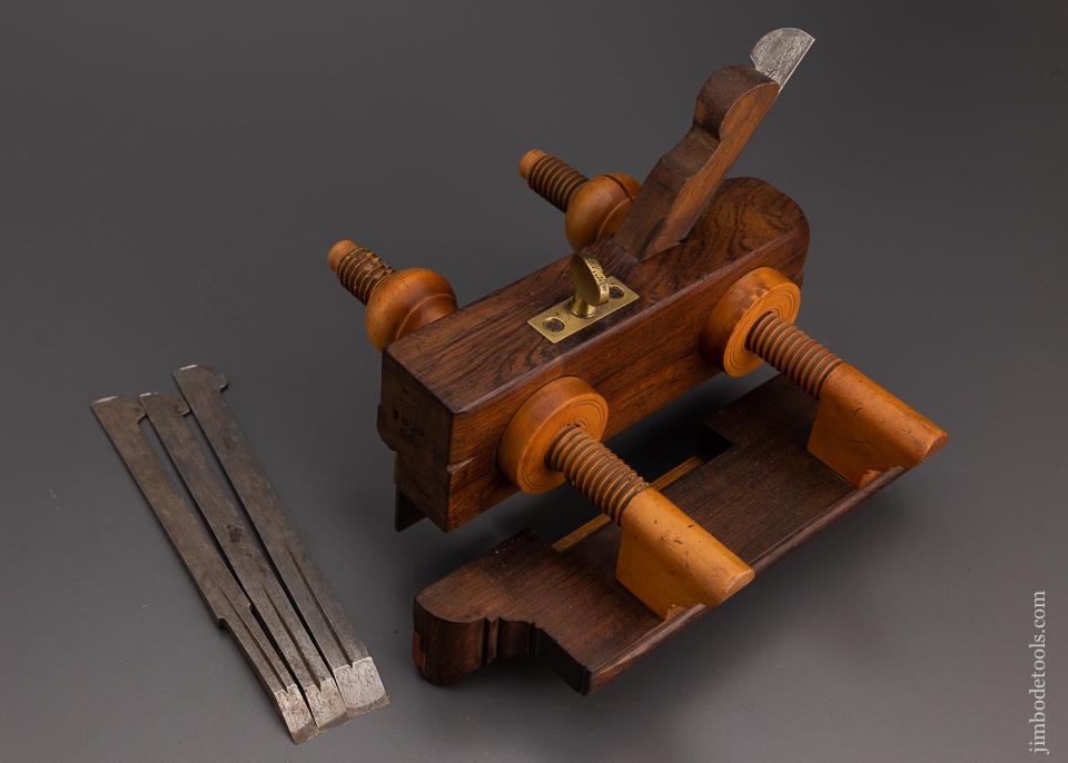 Pretty Rosewood and Boxwood Plow Plane by GREENFIELD TOOL CO. No. 520 - 100879