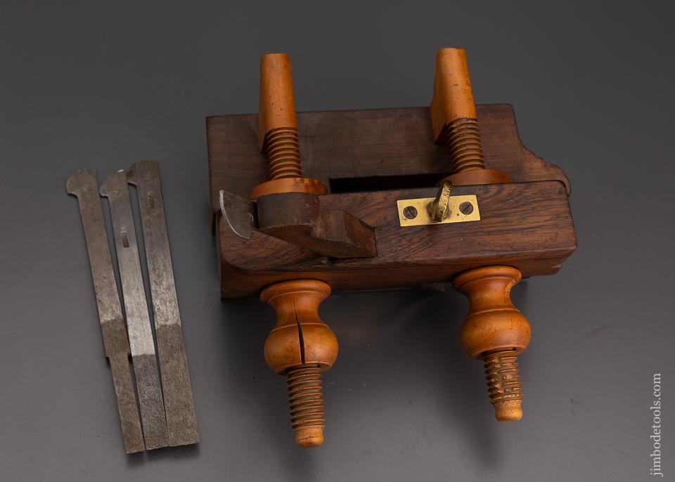 Pretty Rosewood and Boxwood Plow Plane by GREENFIELD TOOL CO. No. 520 - 100879