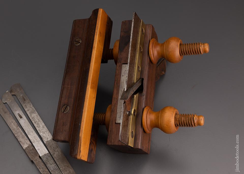 Pretty Rosewood and Boxwood Plow Plane by GREENFIELD TOOL CO. No. 520 - 100879