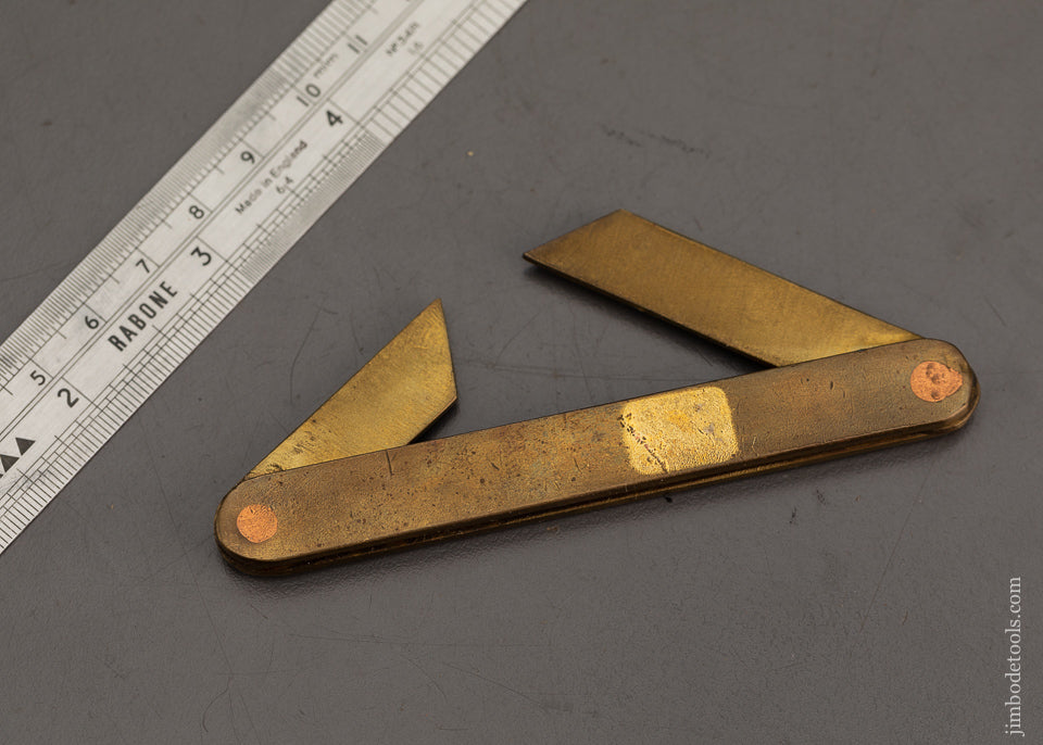 3 3/4 Inch Brass Double Bevel - 100919